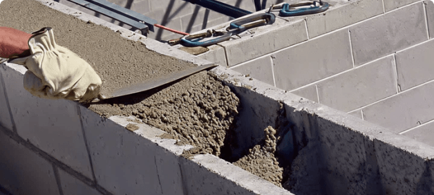 Core-Filled Block Construction